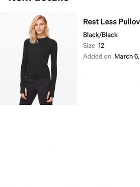 Lululemon rest less pullover